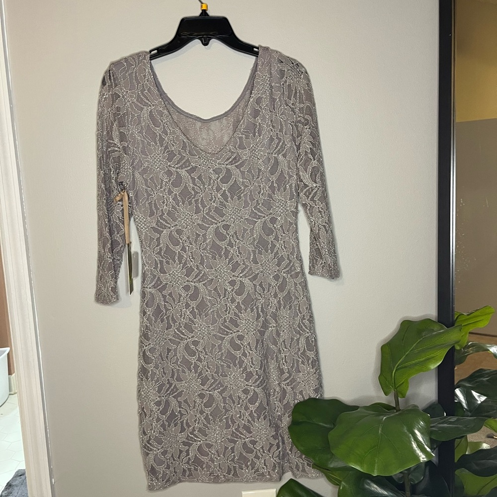 Chelsea and Violet sparkly long sleeve dress size medium NWT